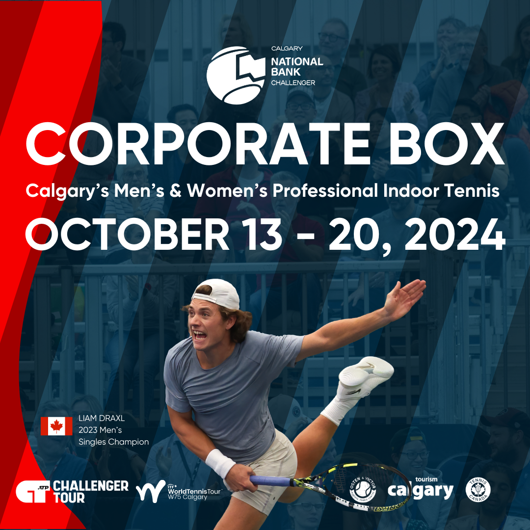 Calgary National Bank Challenger Tennis Tournament Event October 2024 Sample Corporate Box Ticket